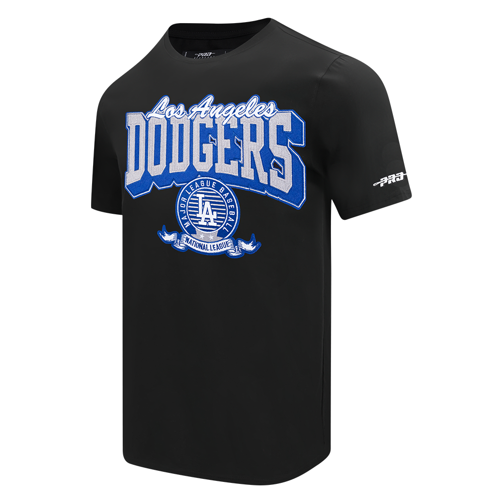 MLB LOS ANGELES DODGERS TEAM BADGE MEN'S SJ TEE (BLACK)