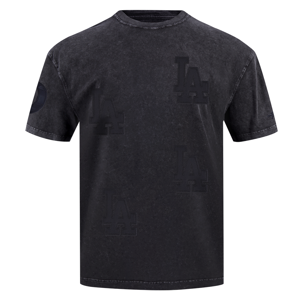 MLB LOS ANGELES DODGERS WASHED VANGUARD MEN'S ENZYME WASH CJ DROP SH (WASHED BLACK)