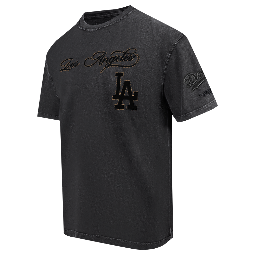 MLB LOS ANGELES DODGERS BLACKOUT MEN'S CJ DROP SHOULDER TOP (BLACK)