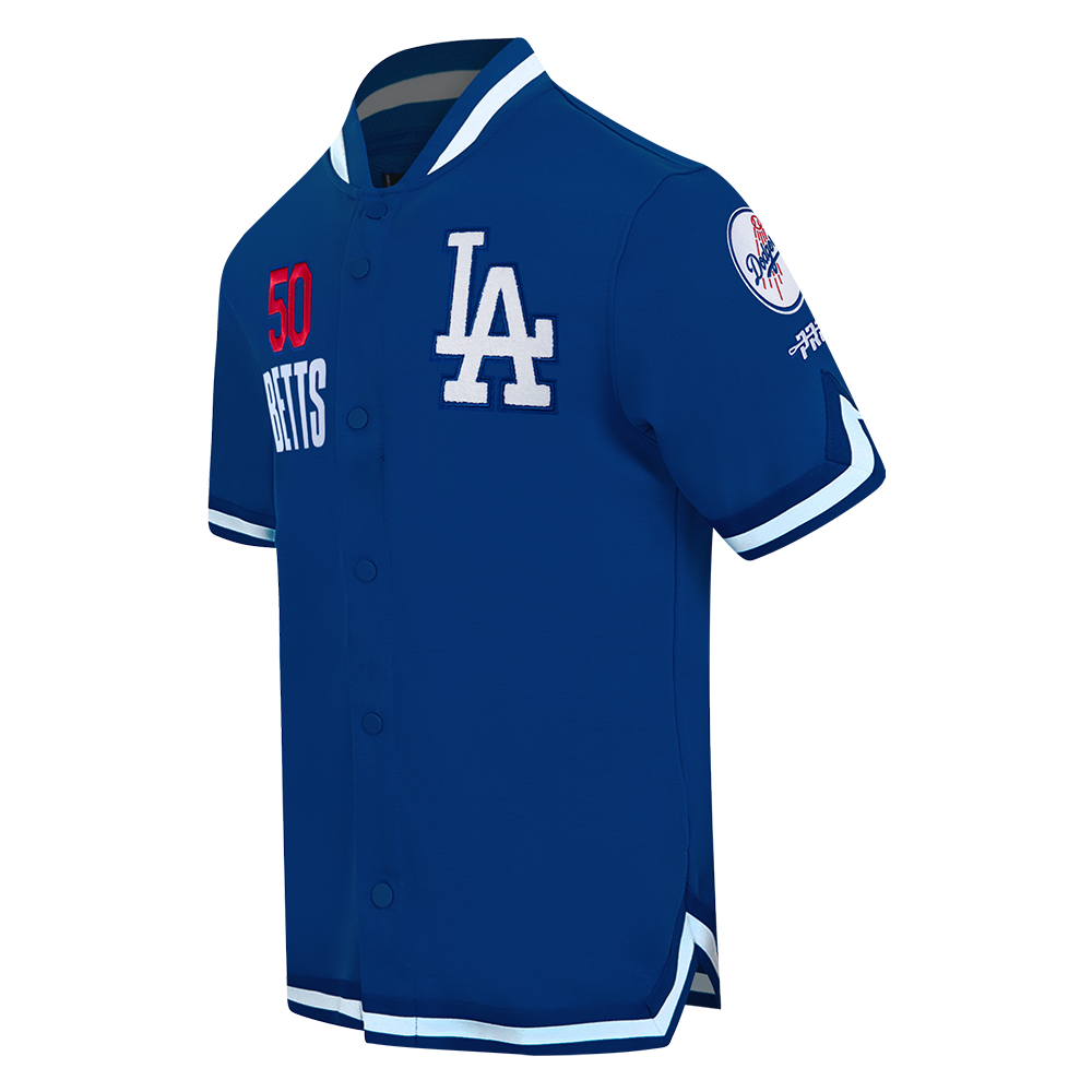 MLB LOS ANGELES DODGERS MOOKIE BETTS #50 CLASSIC MEN'S WARM UP JACKET (DODGER BLUE)