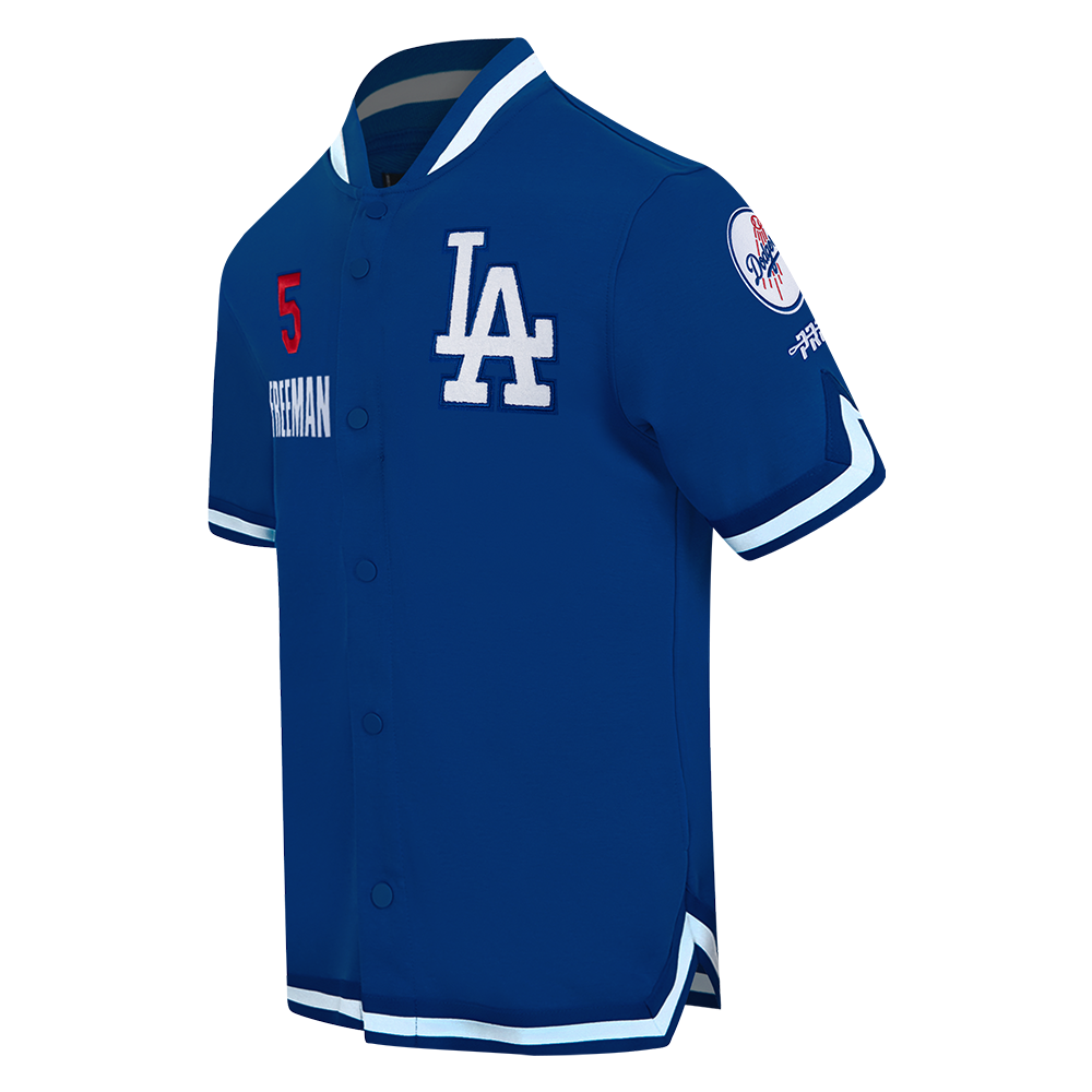 MLB LOS ANGELES DODGERS FREDDIE FREEMAN #5 CLASSIC MEN'S WARM UP JACKET (DODGER BLUE)