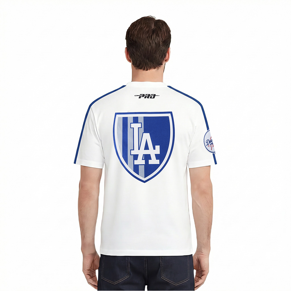 LOS ANGELES DODGERS ULTRAS MEN'S SJ TAPING TEE (WHITE/DODGER BLUE)