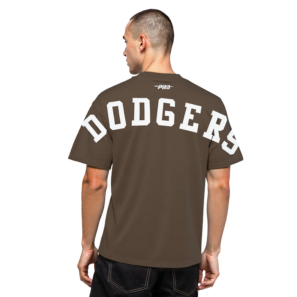 MLB LOS ANGELES DODGERS WINGSPAN MEN'S CJ DROP SHOULDER TEE V2 (BROWN)