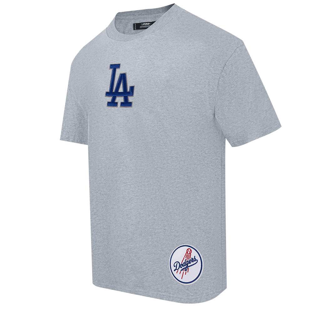 MLB LOS ANGELES DODGERS WINGSPAN MEN'S CJ DROP SHOULDER TEE (DARK HEATHER GRAY)