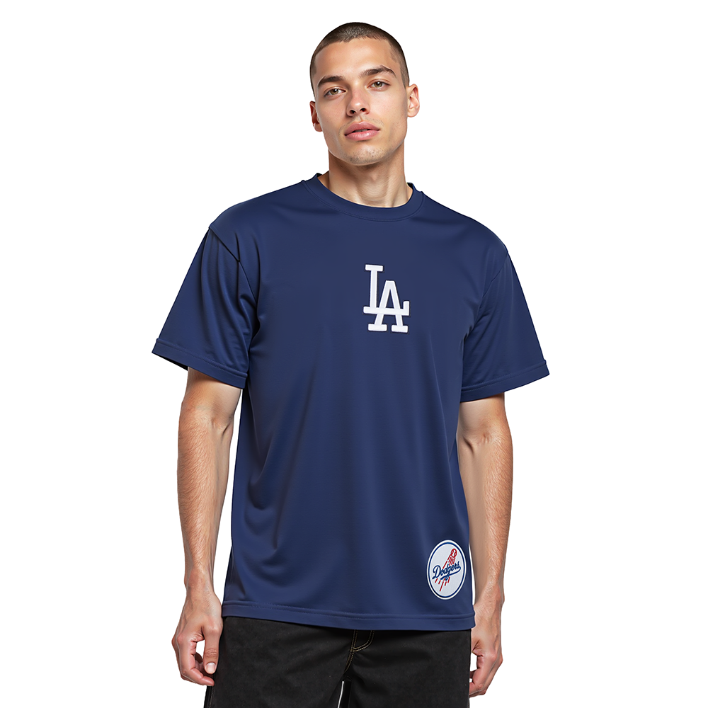 MLB LOS ANGELES DODGERS WINGSPAN MEN'S CJ DROP SHOULDER TEE V2 (MIDNIGHT NAVY)