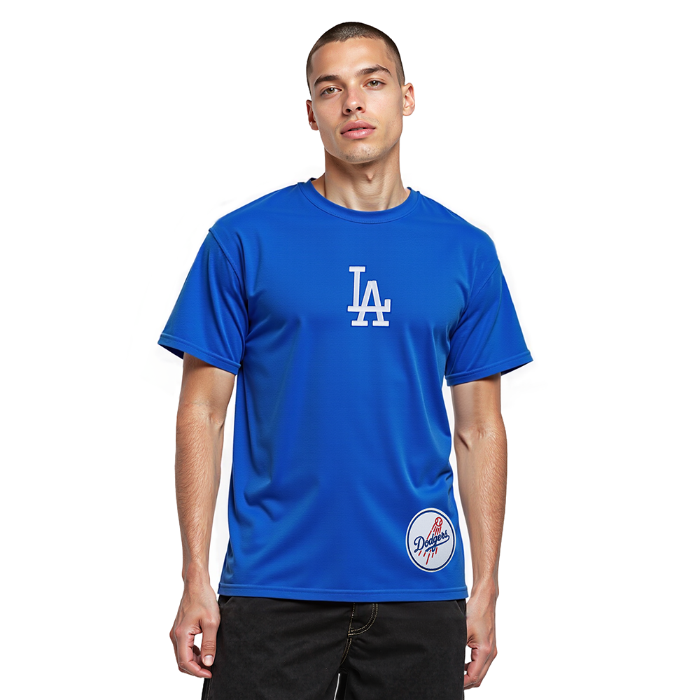 MLB LOS ANGELES DODGERS WINGSPAN MEN'S CJ DROP SHOULDER TEE V2 (ROYAL BLUE)