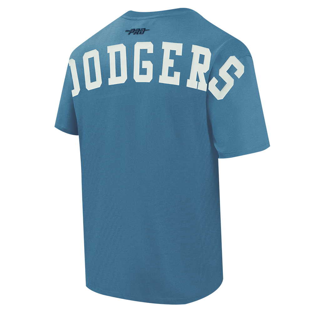 MLB LOS ANGELES DODGERS WINGSPAN MEN'S CJ DROP SHOULDER TEE V2 (STEEL BLUE)
