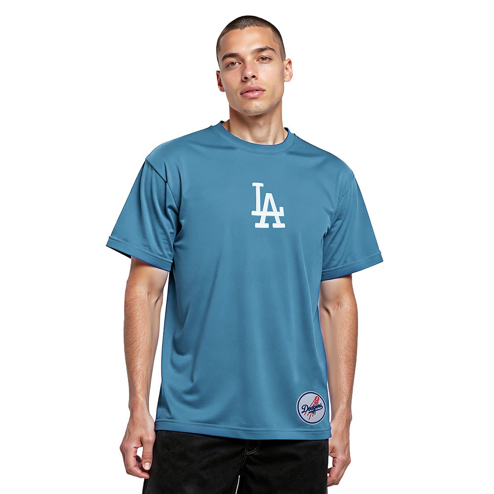 MLB LOS ANGELES DODGERS WINGSPAN MEN'S CJ DROP SHOULDER TEE V2 (STEEL BLUE)