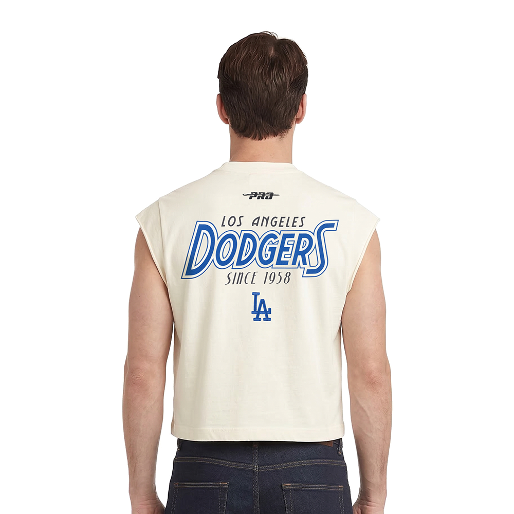MLB LOS ANGELES DODGERS PARADISE MEN'S S/S TOP (EGGSHELL)