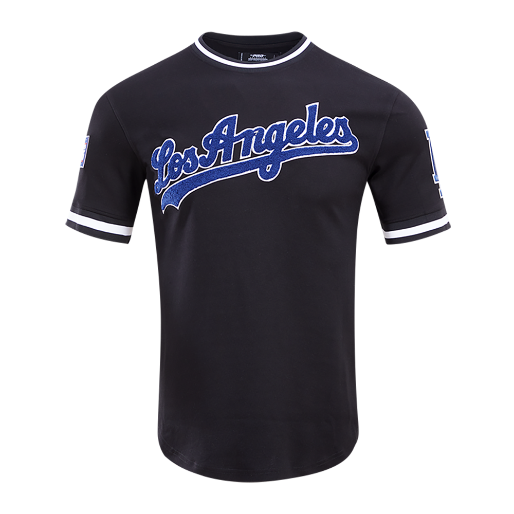 MLB LOS ANGELES DODGERS CLASSIC CHENILLE MEN'S TEE (BLACK)