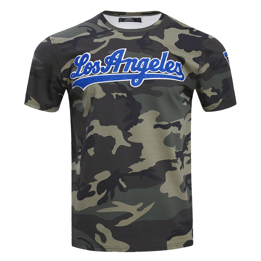 Men's Pro Standard Los Angeles Dodgers Logo Shirt Gray