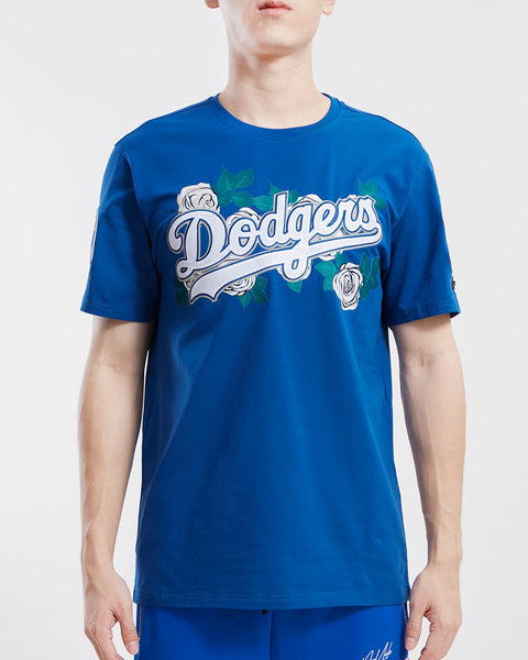 Pro Standard Mens Dodgers Chrome T-Shirt - Blue/White Size M