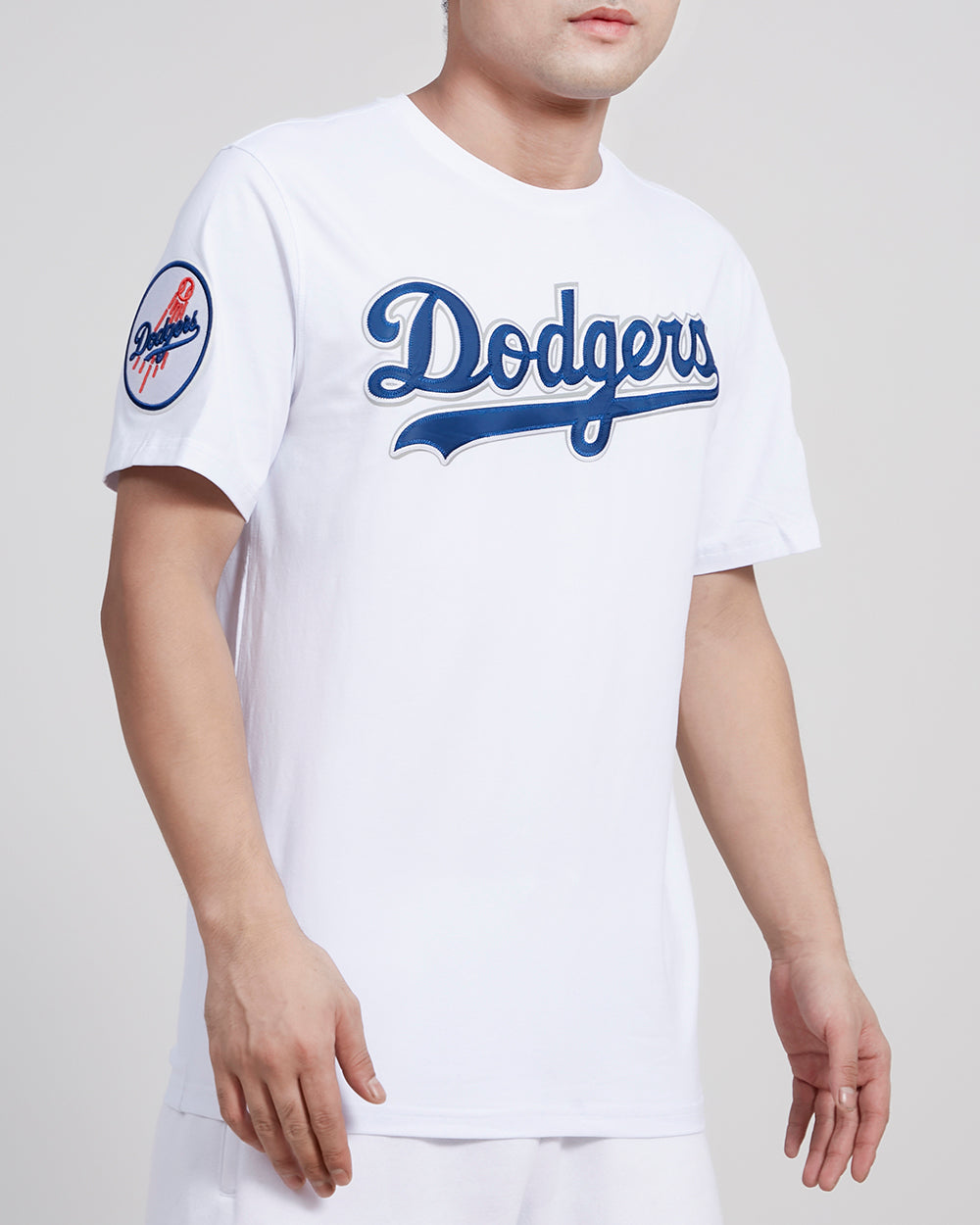 LOS ANGELES DODGERS TACKLE TWILL SJ TEE (WHITE) – Pro Standard