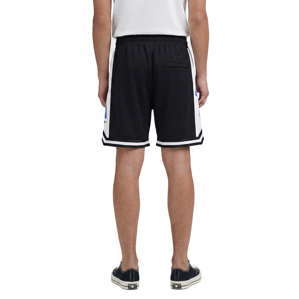 MLB LOS ANGELES DODGERS DIY PICK STITCH MEN'S DOUBLE KNIT 2.0 SHORT (BLACK)