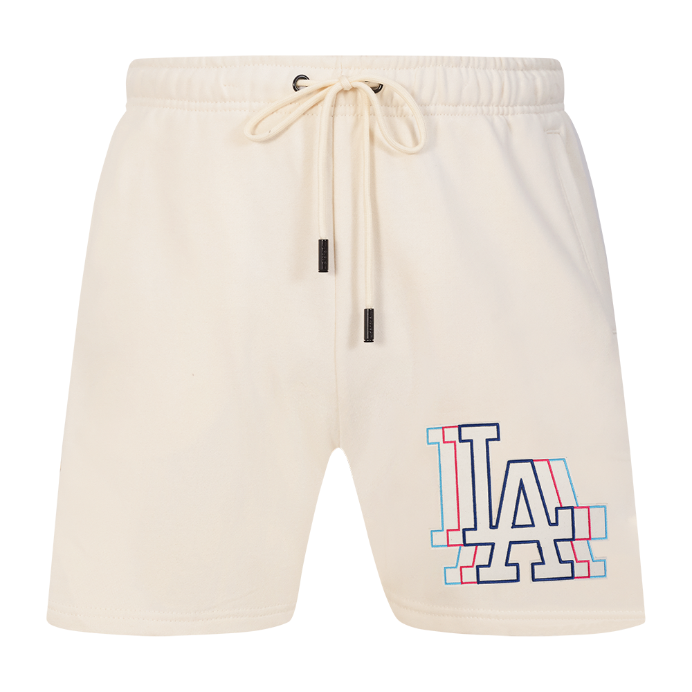 MLB LOS ANGELES DODGERS ECHO LOGO MEN'S FLEECE SHORT (EGGSHELL)