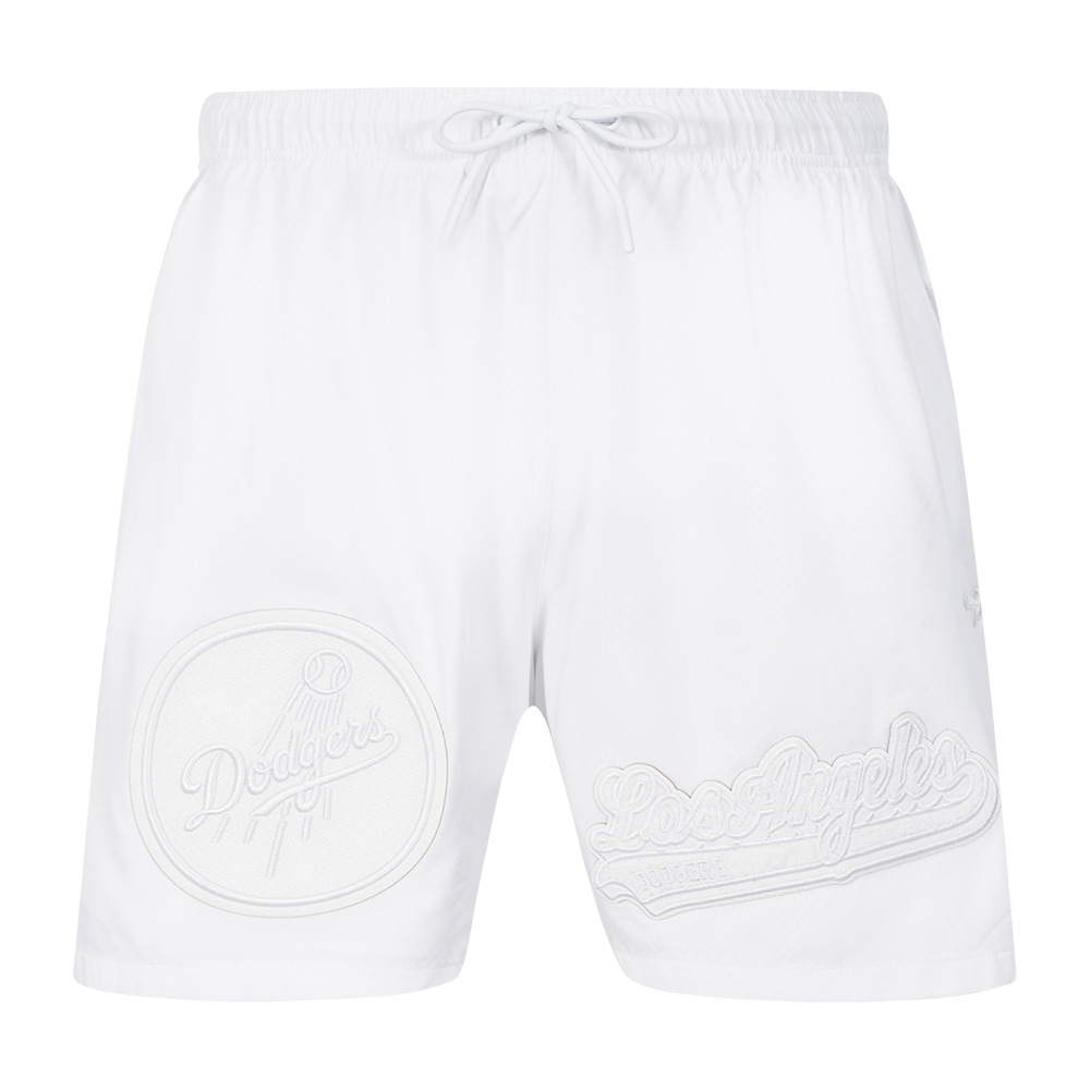 MLB LOS ANGELES DODGERS WHITE OUT MEN'S WOVEN SHORT (WHITE)