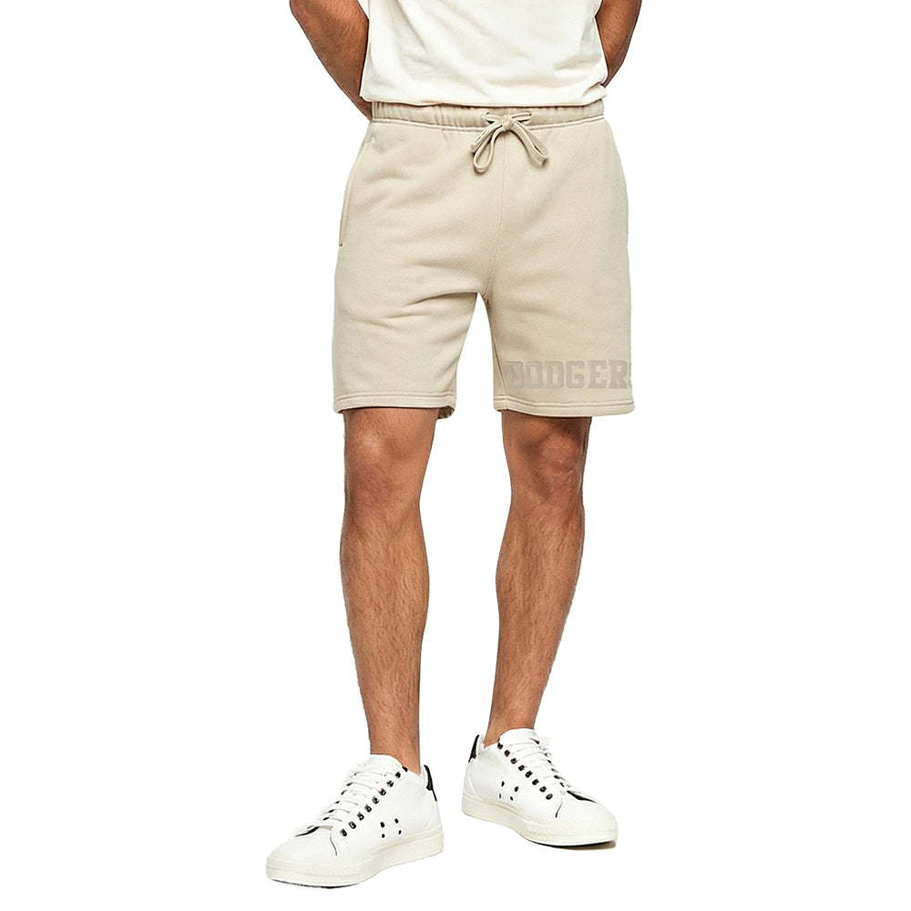 MLB LOS ANGELES DODGERS WINGSPAN MEN'S FLC SHORT (TAUPE)