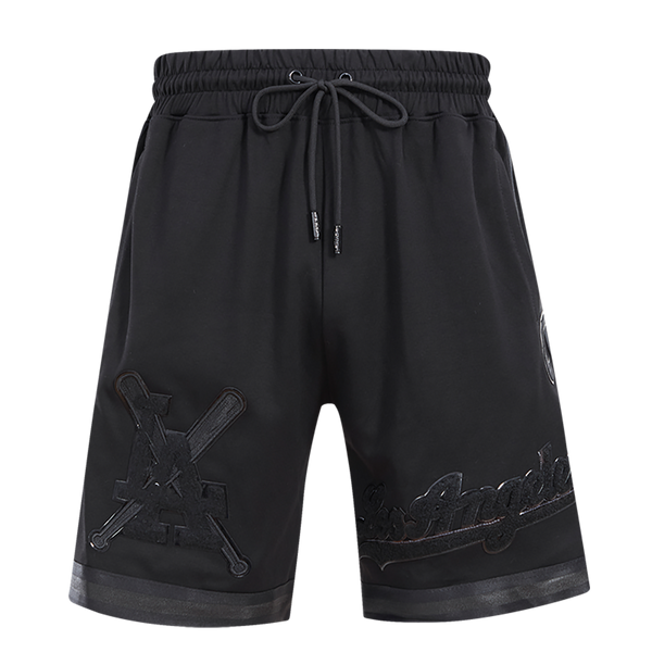 mlb los angeles dodgers triple black pro team men's short