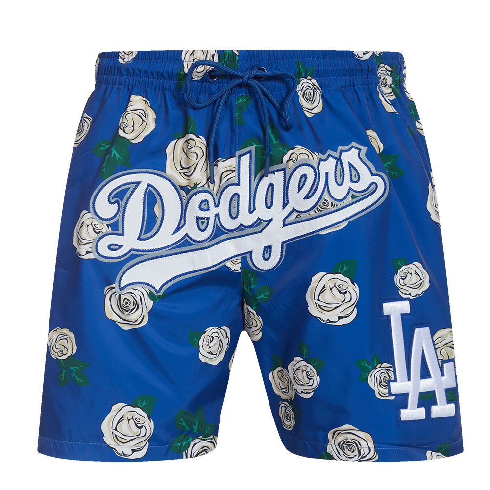 MLB LOS ANGELES DODGERS ROSES AOP MEN'S WOVEN SHORT (DODGER BLUE/MULTI –  Pro Standard