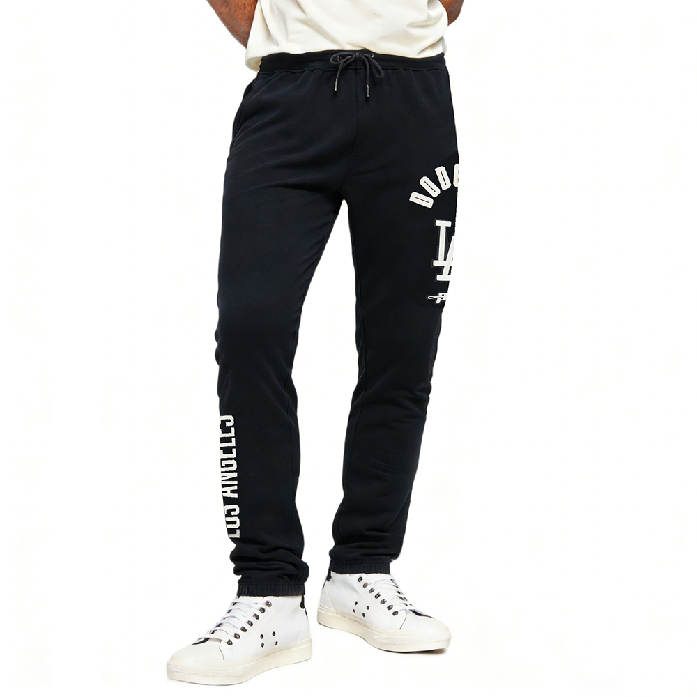 MLB LOS ANGELES DODGERS MODERN ORIGINALS MEN'S FLC SWEATPANT (BLACK)