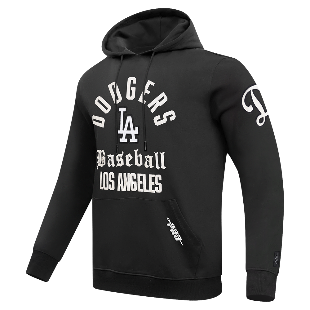 MLB LOS ANGELES DODGERS MODERN ORIGINALS MEN'S FLC PO HOODIE (BLACK)