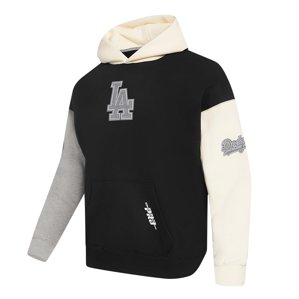 MLB LOS ANGELES DODGERS REVERSE FRENCH TERRY MEN'S COLORBLOCK FLEECE PULLOVER HOODIE