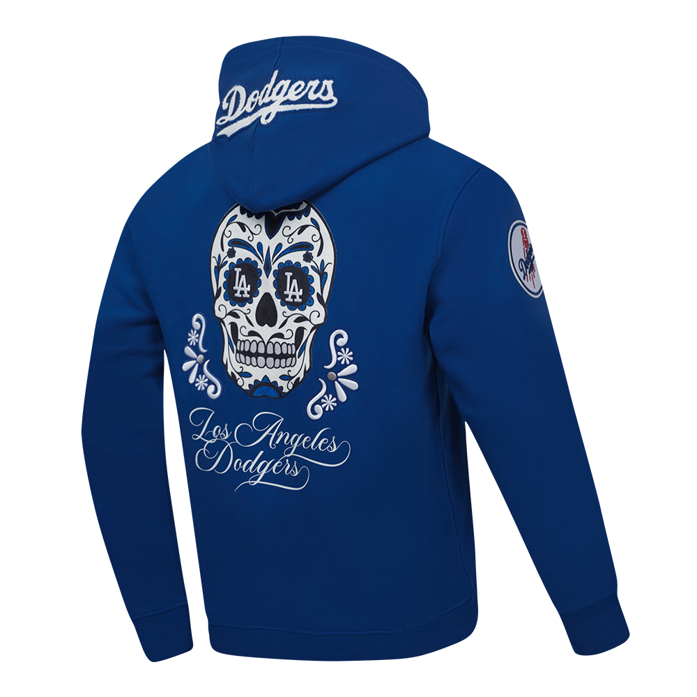 MLB LOS ANGELES DODGERS SUGAR SKULL MEN S FLC PO HOODIE DODGER BLUE Pro Standard