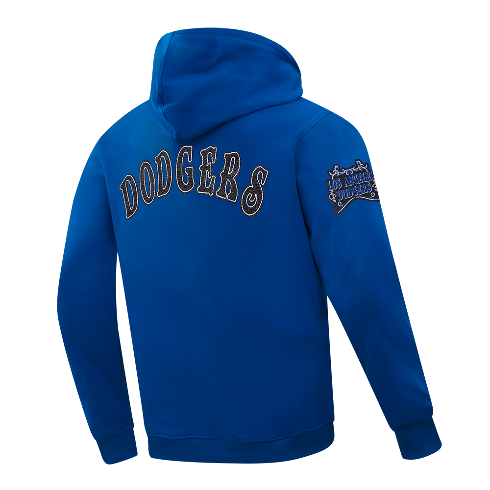 MLB LOS ANGELES DODGERS REBEL ATHLETICS MEN'S FLC PO HOODIE (DODGER BLUE)