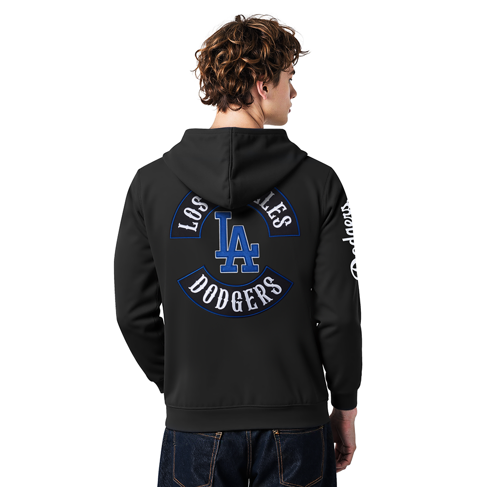 MLB LOS ANGELES DODGERS BORN FOR SPORT MEN'S FLC PO HOODIE (BLACK)