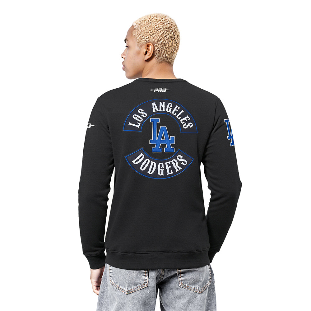MLB LOS ANGELES DODGERS BORN FOR SPORT MEN'S FLC CREWNECK (BLACK)