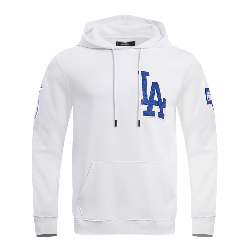 MLB LOS ANGELES DODGERS CLASSIC CHENILLE MEN S PO HOODIE WHITE Pro Standard