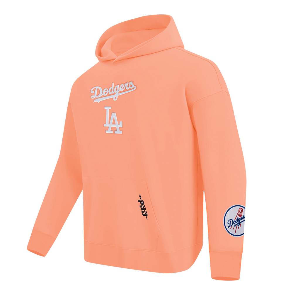 MLB LOS ANGELES DODGERS WINGSPAN MEN'S DROP SHOULDER FLC PO HOODIE V2 (GUAVA)