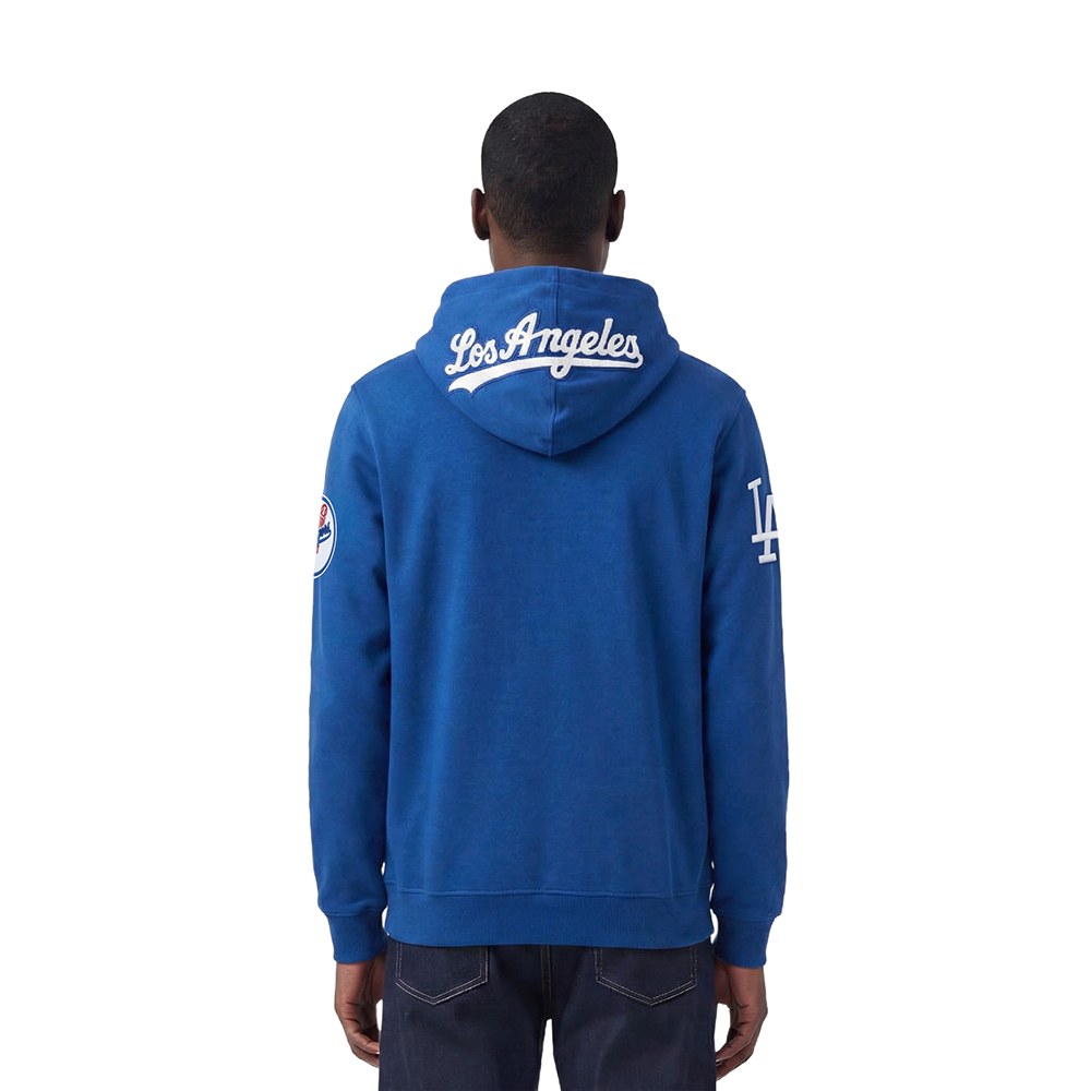 MLB LOS ANGELES DODGERS CLASSIC CHENILLE MEN'S DK FZ HOODIE (DODGER BLUE)