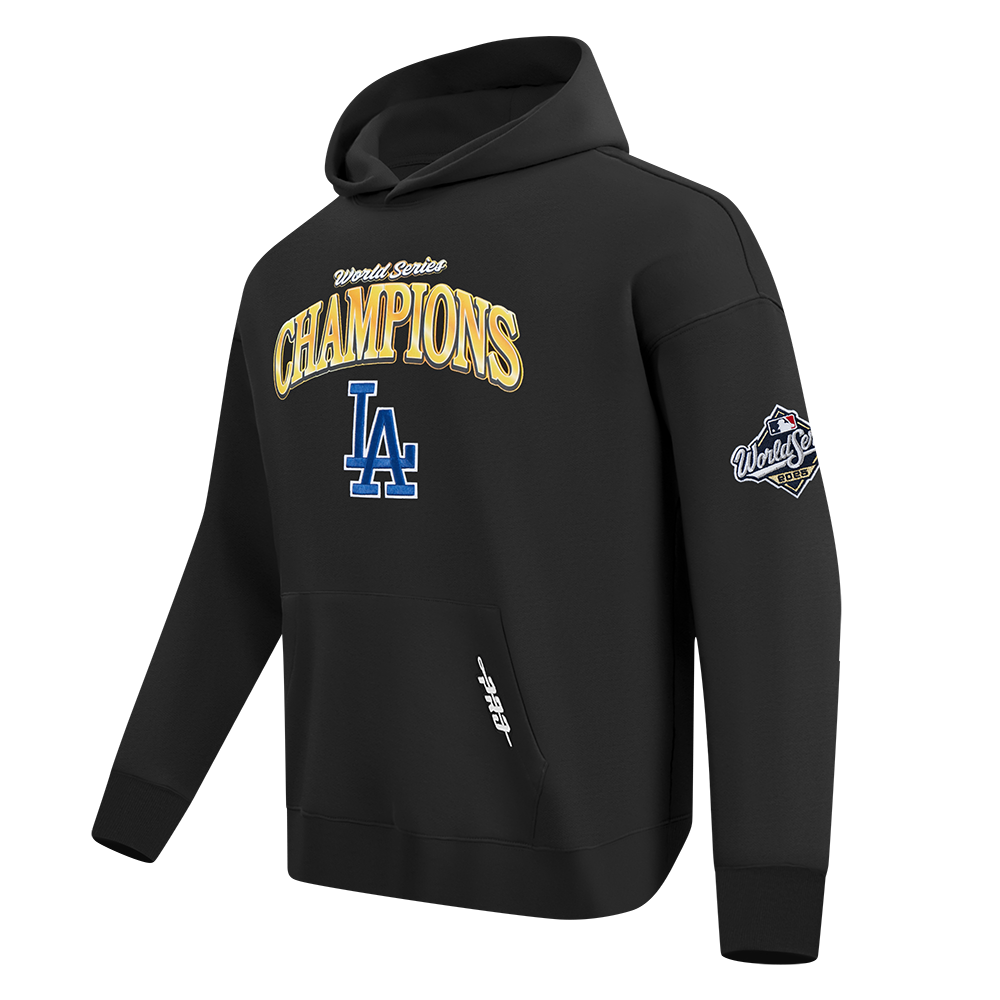 MLB LOS ANGELES DODGERS MLB WORLD SERIES 2025 MEN´S DROP SHOULDER FLC PO HOODIE (BLACK)