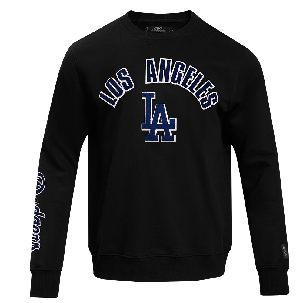 Los Angeles Dodgers Pro Standard Women's Mash Up Pullover Sweatshirt - Black