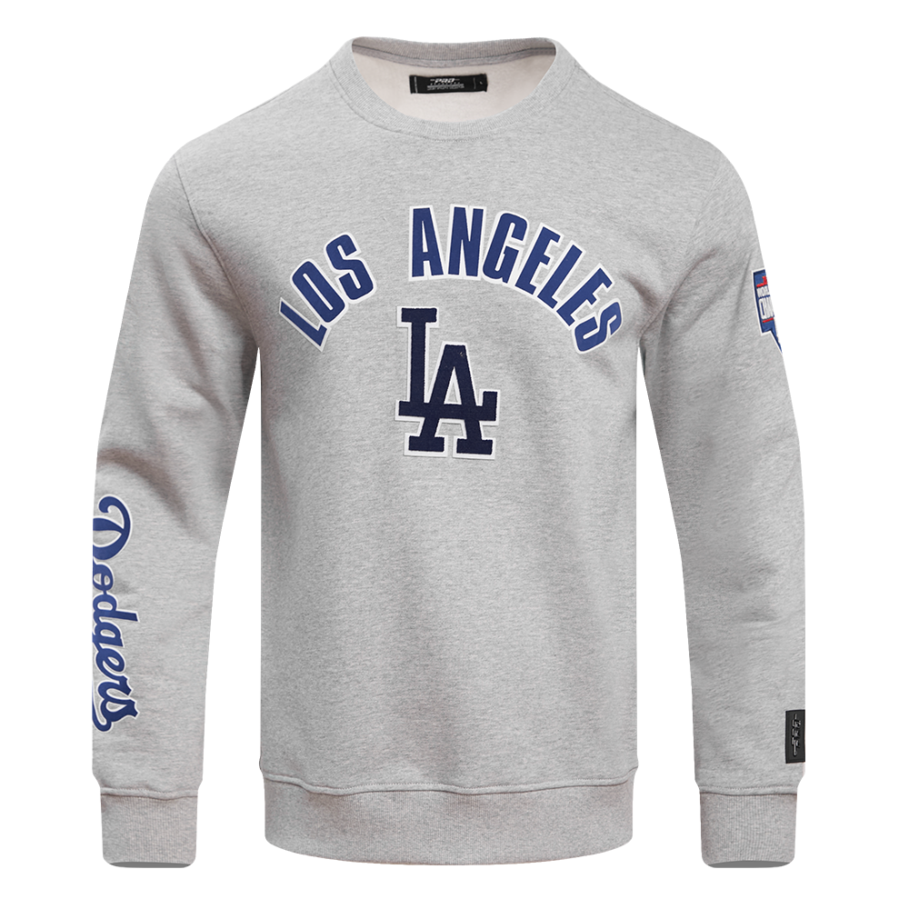 MLB LOS ANGELES DODGERS CLASSIC MEN'S CREWNECK (HEATHER GREY