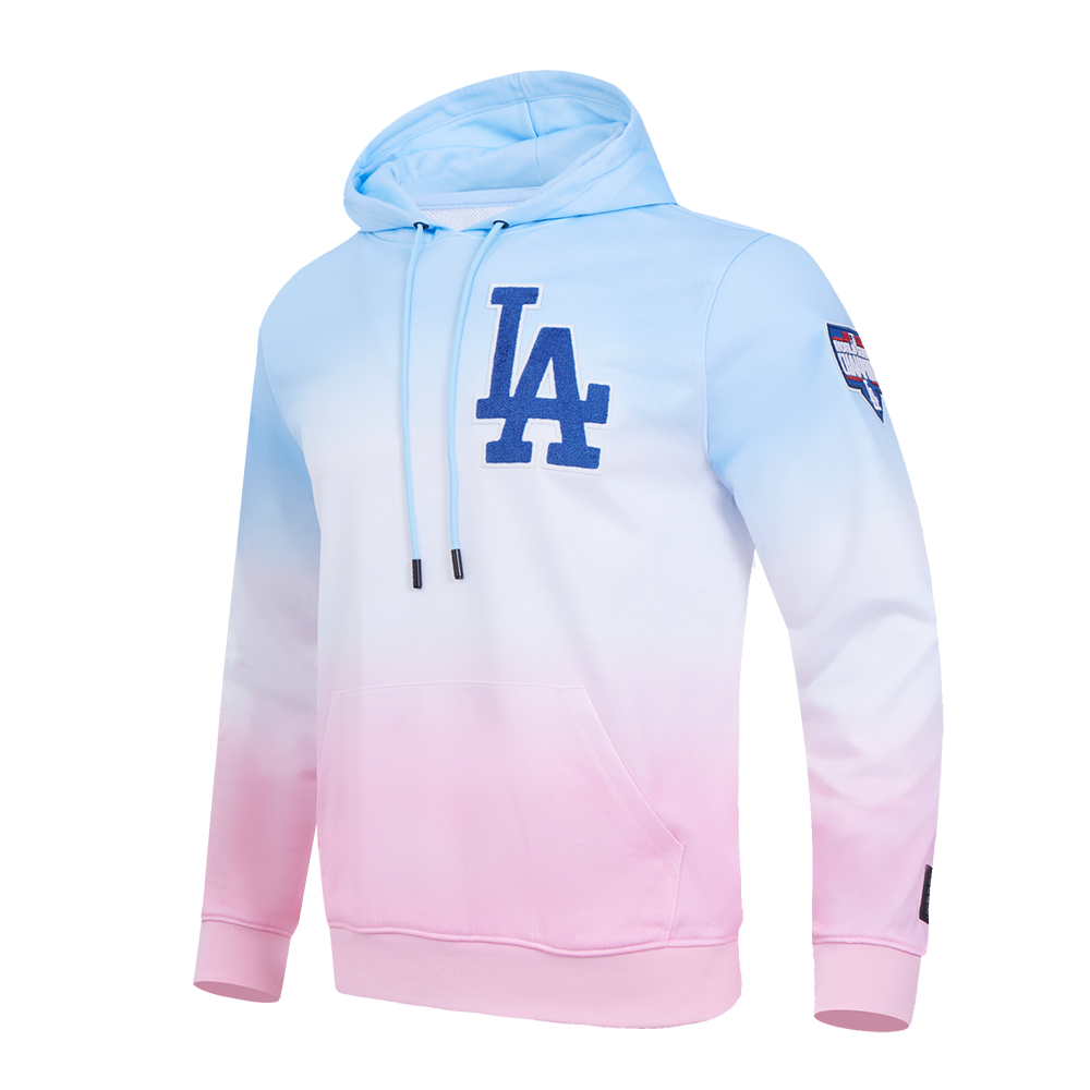 MLB LOS ANGELES DODGERS LOGO PRO TEAM MEN S PO HOODIE BLUE WHITE PINK Pro Standard