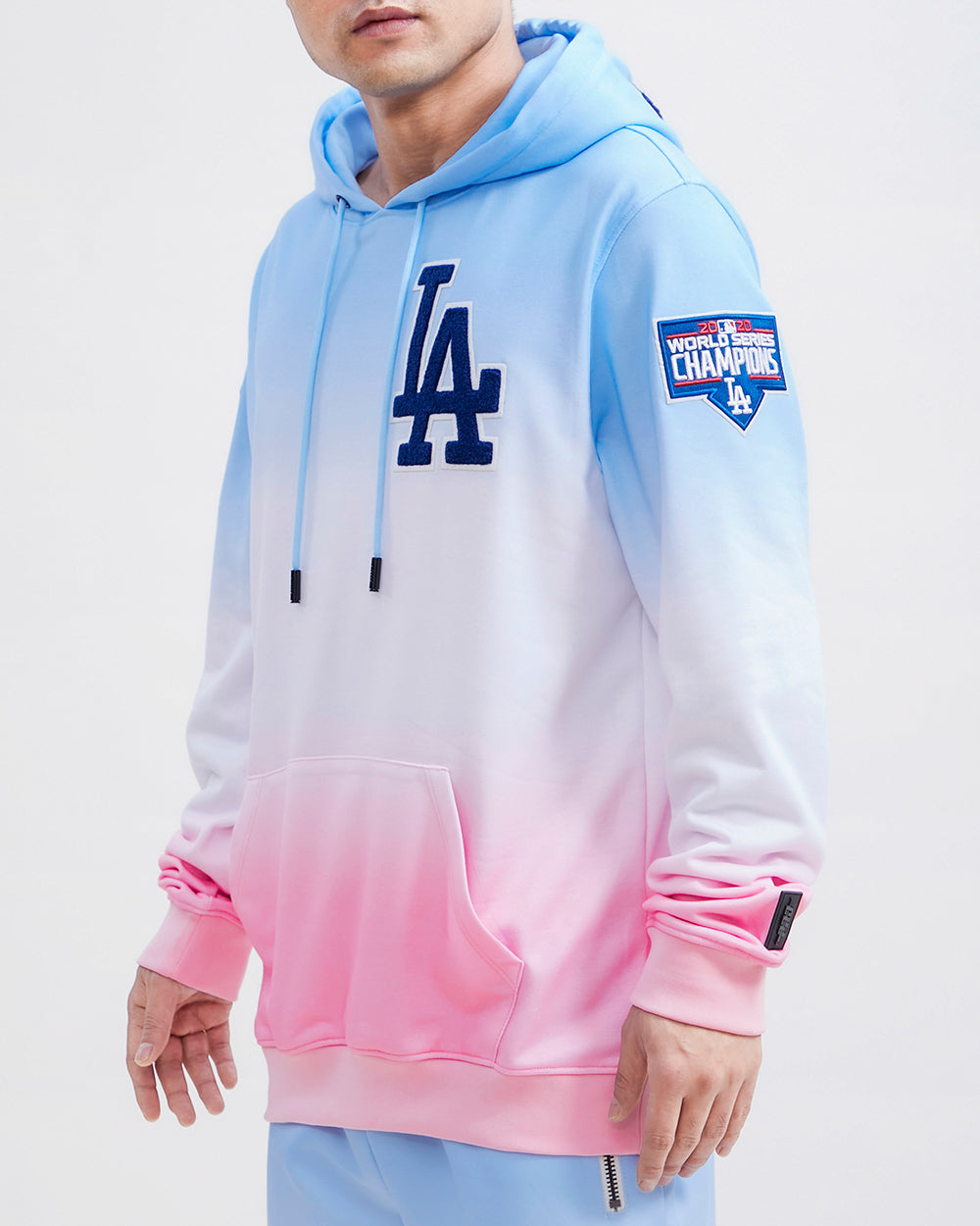 MLB LOS ANGELES DODGERS LOGO PRO TEAM MEN S PO HOODIE BLUE WHITE