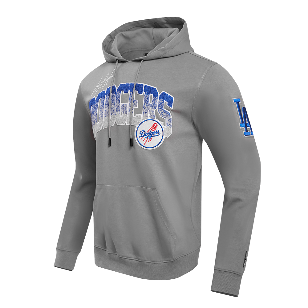MLB LOS ANGELES DODGERS HOME TOWN MEN'S PULL OVER HOODIE (GRAY)