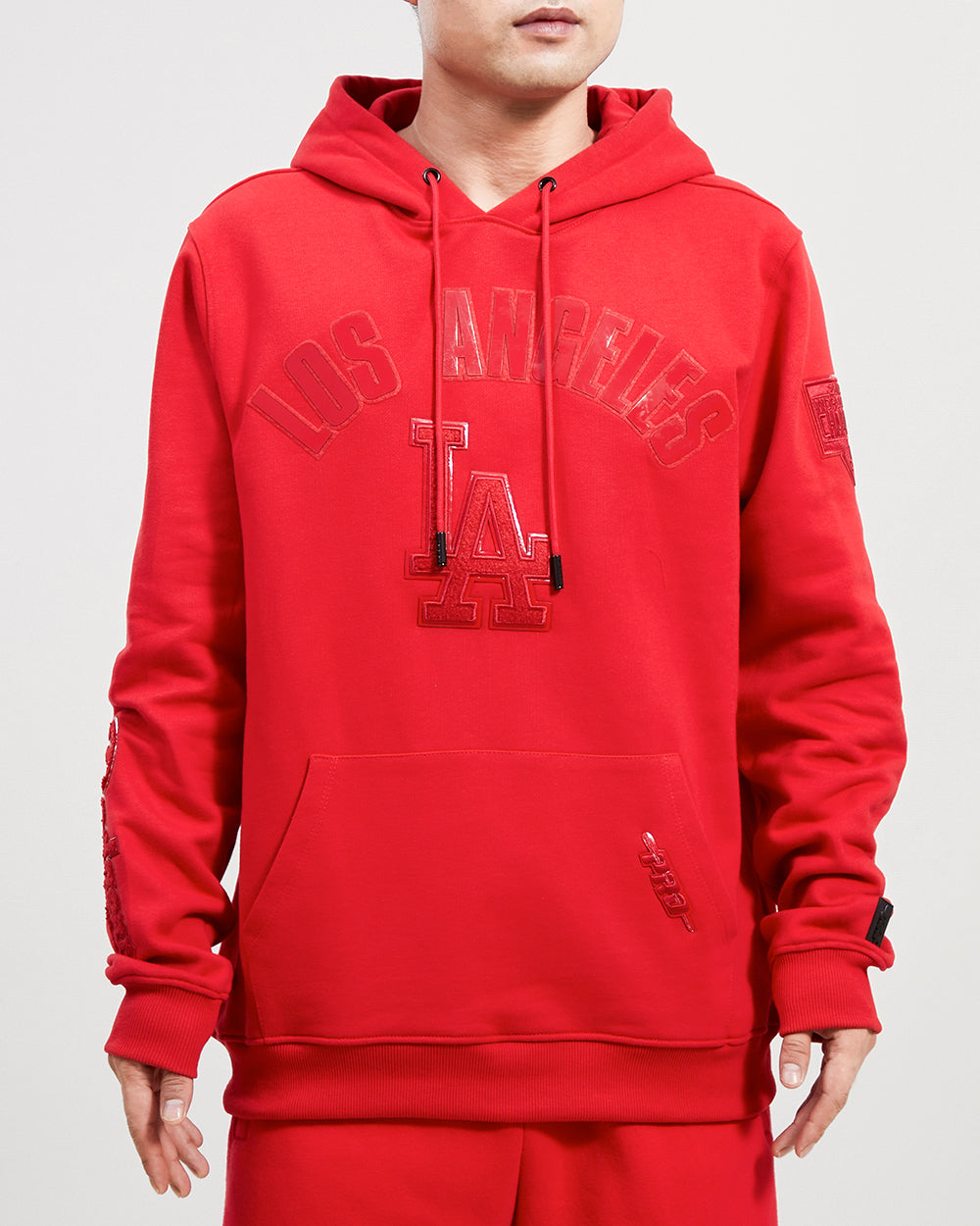 LOS ANGELES DODGERS CLASSIC TRIPLE RED FLC PO HOODIE (TRIPLE RED)