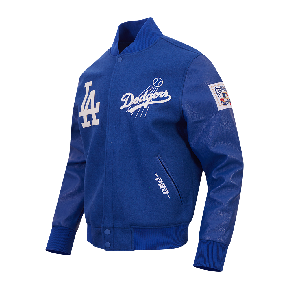 MLB LOS ANGELES DODGERS FIRST TEAM MEN'S VARSITY JACKET (DODGER BLUE)