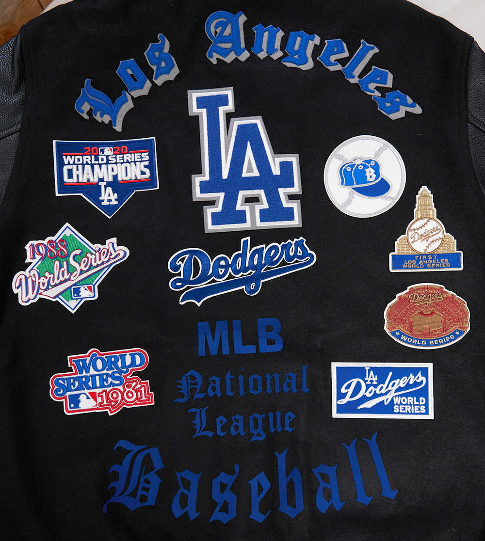 Vintage LA Dodgers Team Blue And White Varsity Jacket