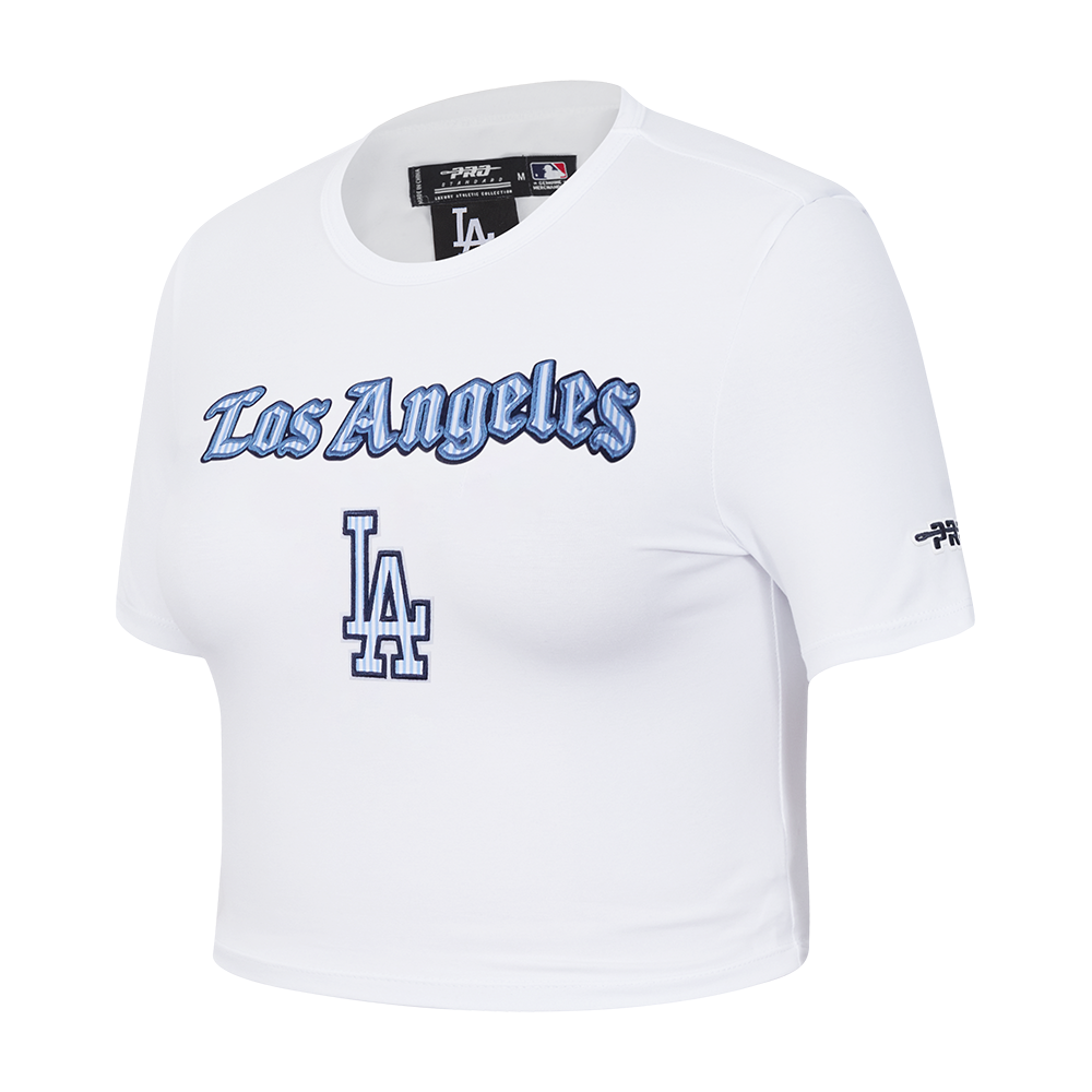 MLB LOS ANGELES DODGERS COUNTRY CLUB WOMEN'S MIDRIFF TOP (WHITE)