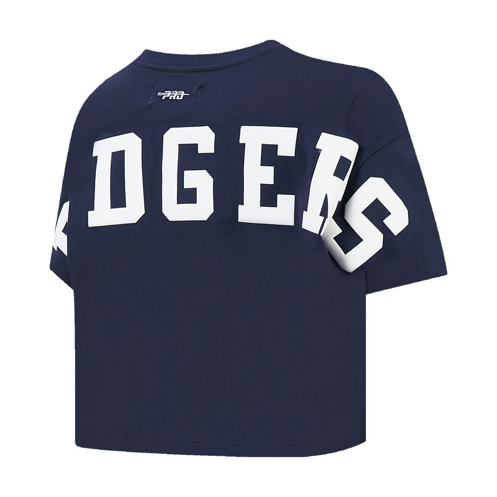 MLB LOS ANGELES DODGERS WINGSPAN WOMEN'S SJ BOXY TEE (MIDNIGHT NAVY)
