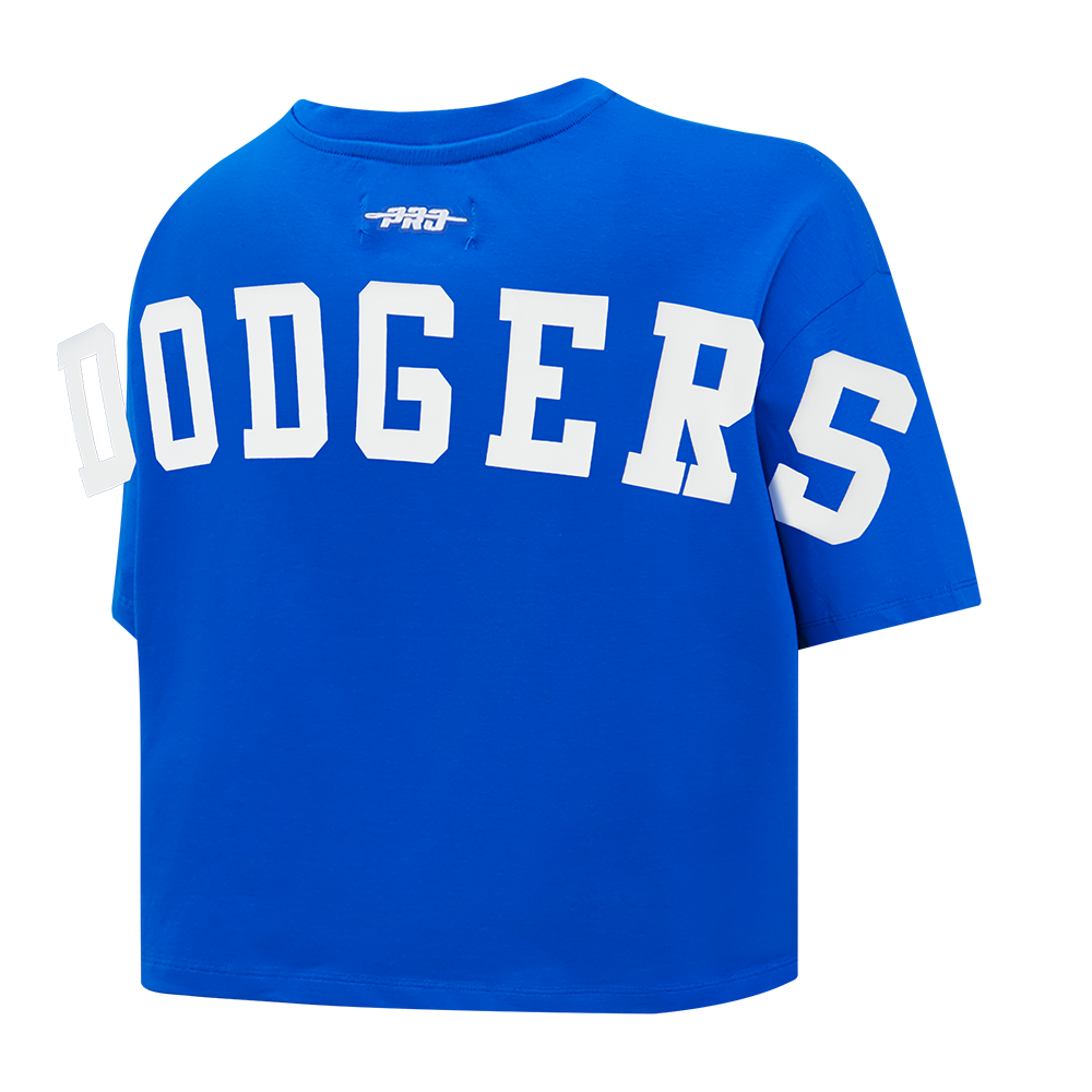 MLB LOS ANGELES DODGERS WINGSPAN WOMEN'S SJ BOXY TEE (ROYAL BLUE)