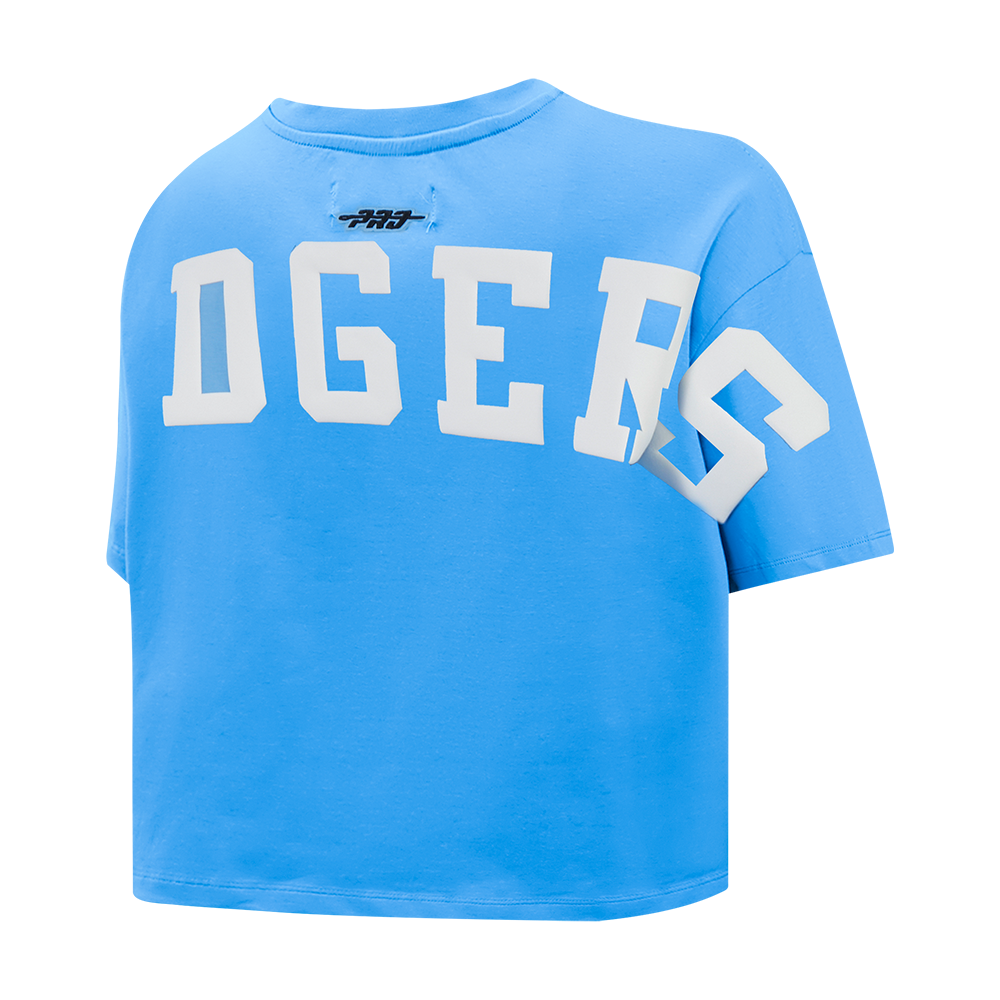MLB LOS ANGELES DODGERS WINGSPAN WOMEN'S SJ BOXY TEE (UNIVERSITY BLUE)