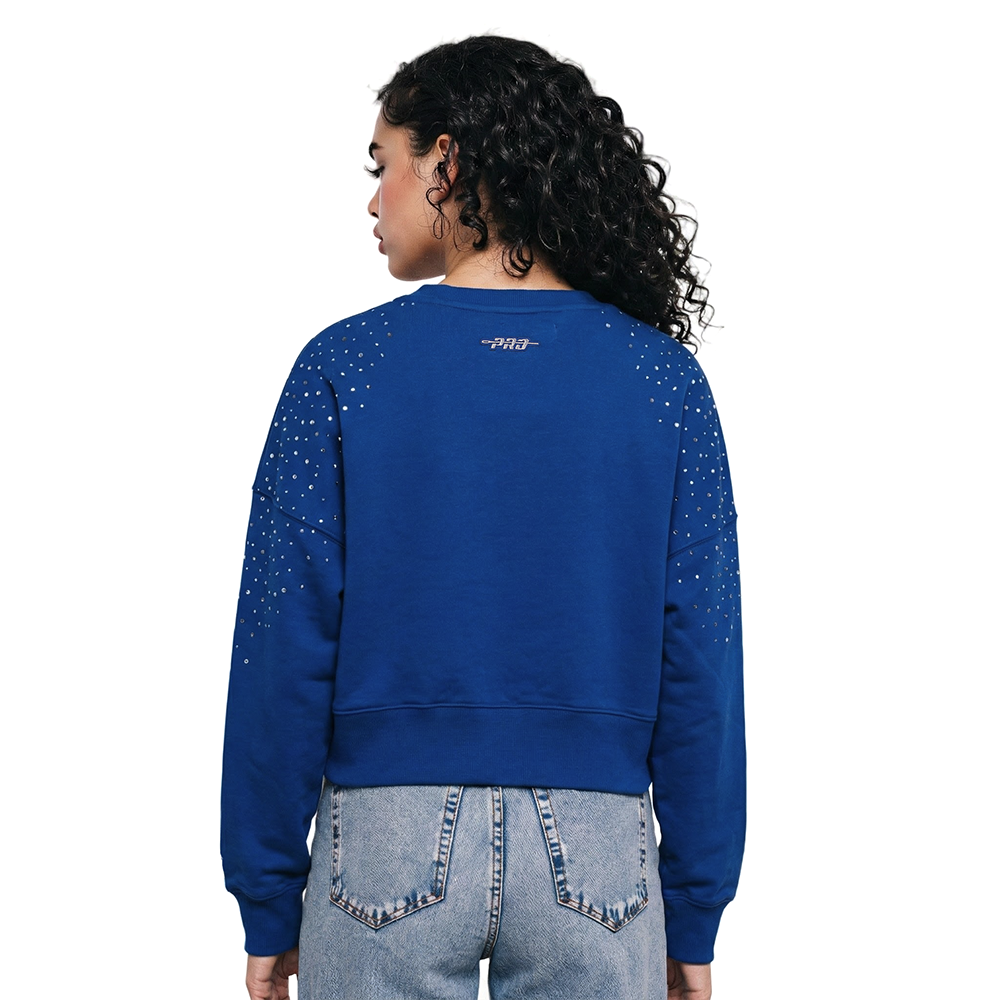 MLB LOS ANGELES DODGERS LEGACY WOMEN'S FLC CREWNECK (DODGER BLUE)