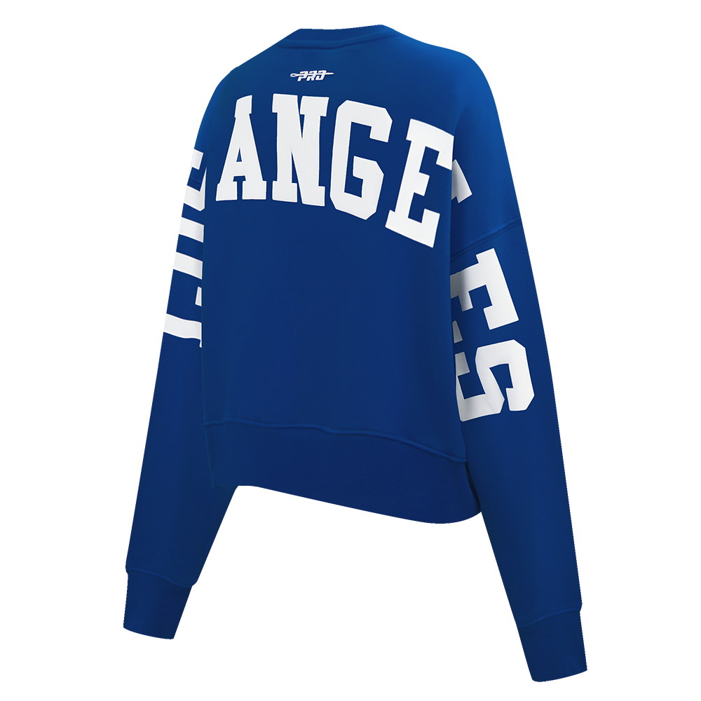 MLB LOS ANGELES DODGERS WINGSPAN WOMEN'S FLC CREWNECK (DODGER BLUE)