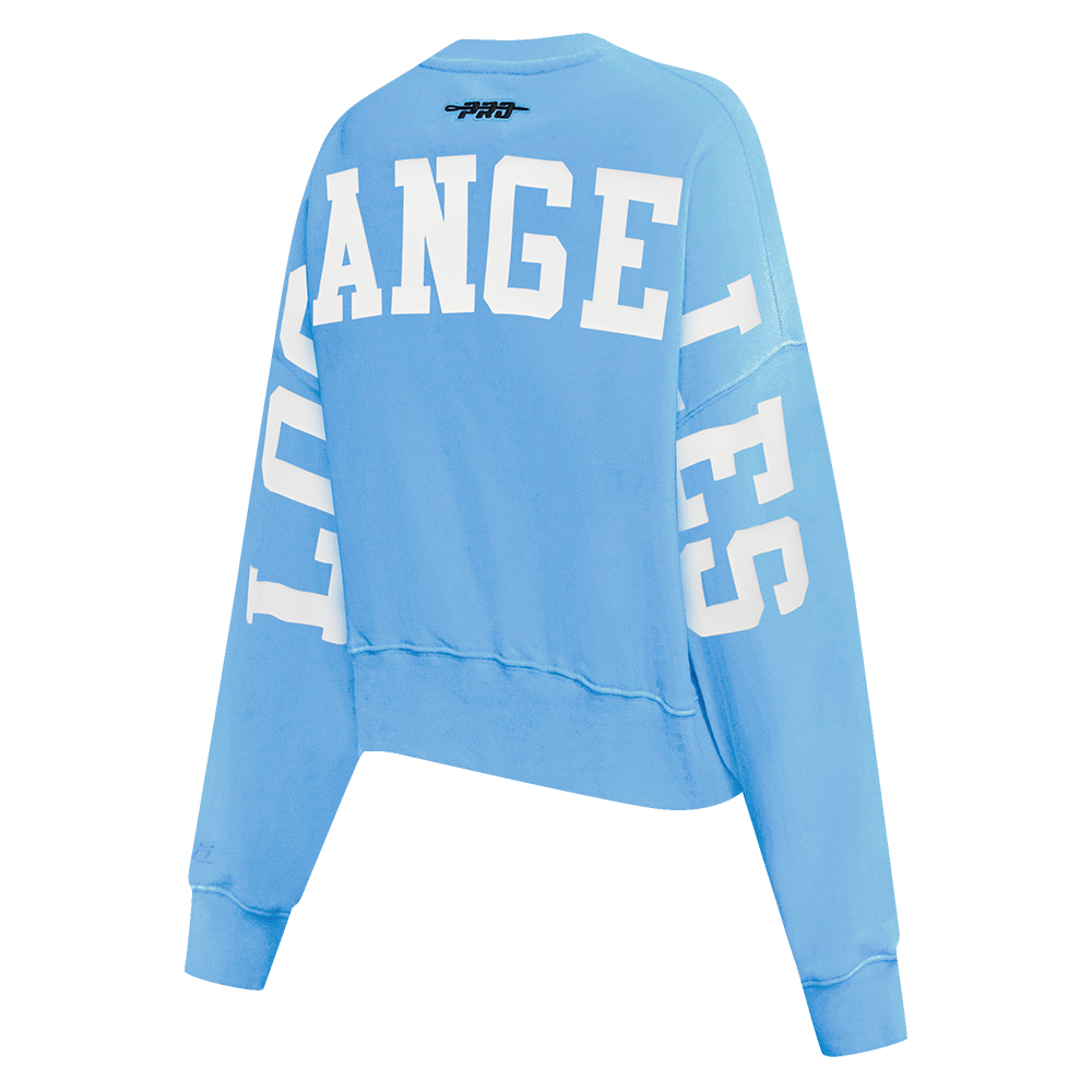 MLB LOS ANGELES DODGERS WINGSPAN WOMEN'S FLC CREWNECK (UNIVERSITY BLUE)