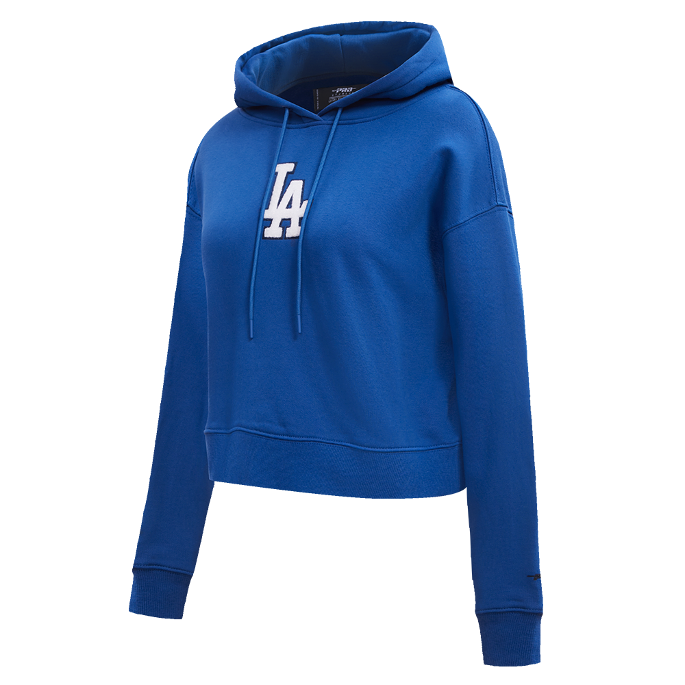 LOS ANGELES DODGERS CLASSIC FLC CROPPED PO HOODIE (WHITE) – Pro Standard